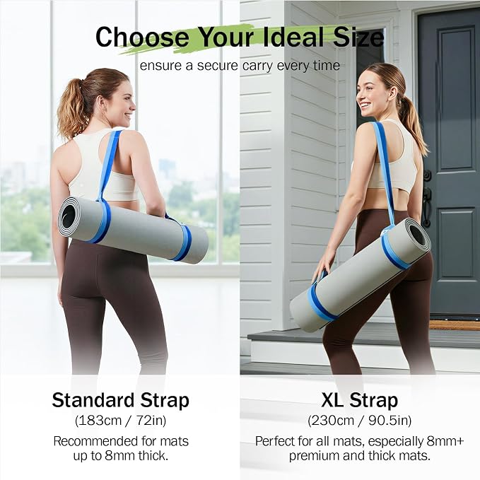 Slim Panda Yoga Mat Straps for Carrying, Adjustable Yoga Mat Carrier Sling Fits All Mats(Mat Not Included)