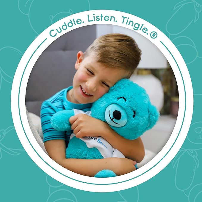 The Original ASMR Teddy Bear - Super Soft Stuffed Toy & Relaxation Aid for Kids & Adults - Teddy Bear with Bluetooth Speaker to Play Any Sound or Music