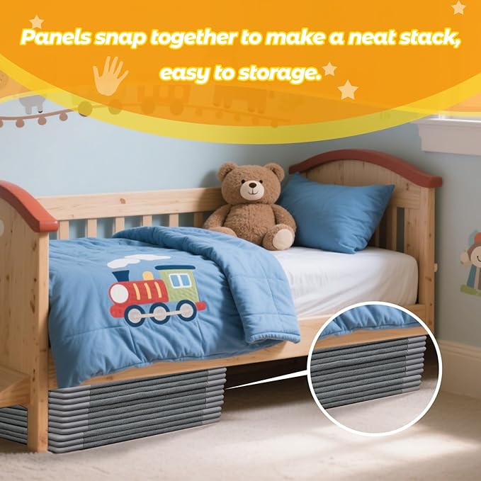 Magnetic Fort Building Panels – 16PCS Upgraded Felt Panels with Alphabet, Number & Animal Stickers, Kids Magnetic Playhouse Construction Toy Set for Creative Fort Building