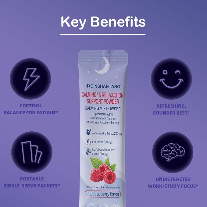 Super Cortisol Drink – Calm Magnesium Powder, 25 Servings, L-Theanine, Lion’s Mane & Ashwagandha | Relaxation, Focus & Stress Balance for Women | Sugar-Free, On-the-Go | Red Raspberry Flavor