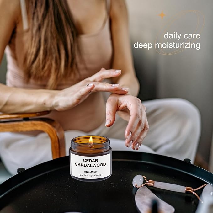 Mini Massage Candle - Portable Warm Oil Candle for Dry Skin Relief & Relaxation - 1.77OZ