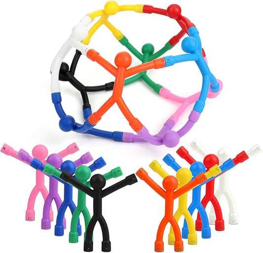 LOVIMAG 20Pcs Fridge Magnets Men, Cute Refrigerator Magnet Man, Fun Magnetic Toys Humanoid Magnet Toys for Man, Colorful Magnetic People Magnets Adults for Locker
