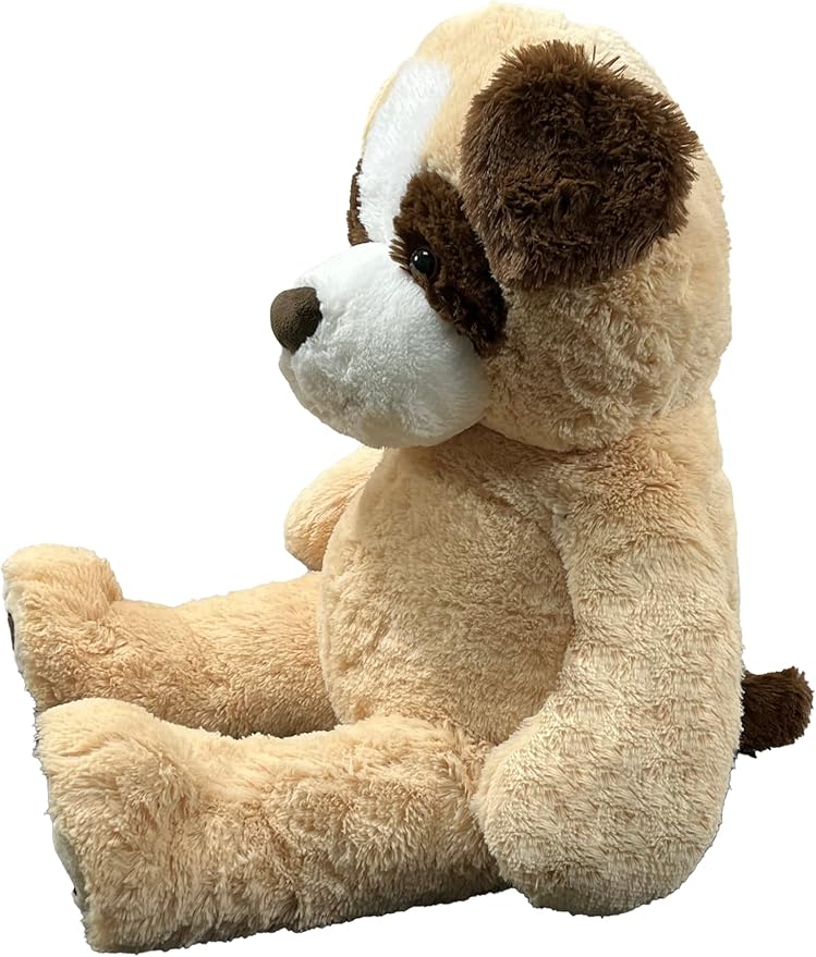 Anico 36" Tall (3 Foot) Big Plush Beige and Brown Dog, Stuffed Animal with Smiling Face. Premium Stuffed Toy Teddy Dog, Perfect for Girlfriend, Kids, Valentine's Day, Christmas!