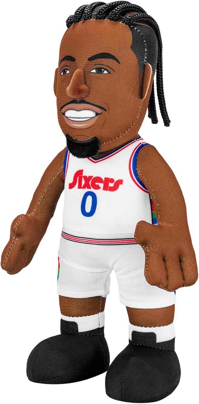 Bleacher Creatures Philadelphia 76ers Tyrese Maxey 10" NBA Plush Figure(City Edition '24-'25) - A Superstar for Play or Display