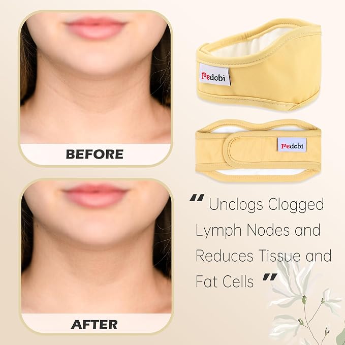 Castor Oil Pack Wrap for Neck, Castor Oil Compress for Liver Detox, Insomnia, Constipation, Yellow