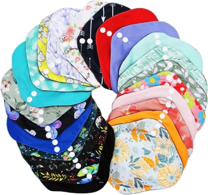 Random Prints Small Size Cloth Menstrual Pads Reusable Sanitary Pads (S-5 PCS-Random Prints)
