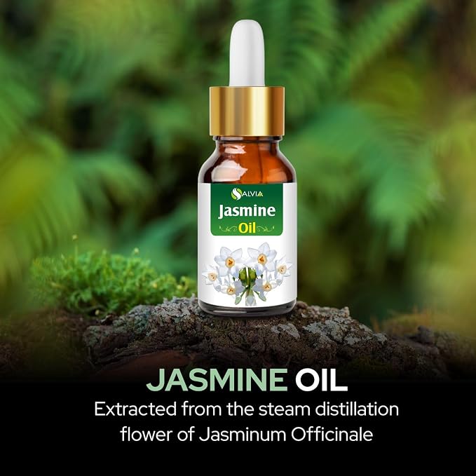 Salvia Jasmine Oil Cosmetic Grade (30 ml / 1.01 fl oz) with Dropper - Floral Botanical Oil for Skincare, Hair Blends & DIY Formulations