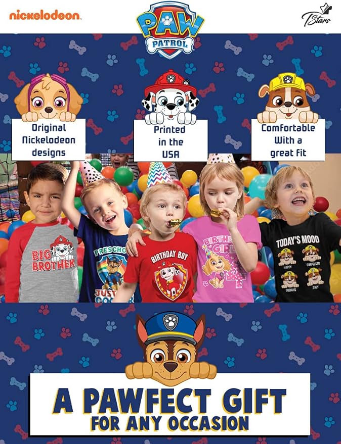 Tstars Skye Birthday Girl 3 Gifts for Three Years Old Bday Paw Patrol Theme Party Toddler Kids Girls Fitted T-Shirt A51144d