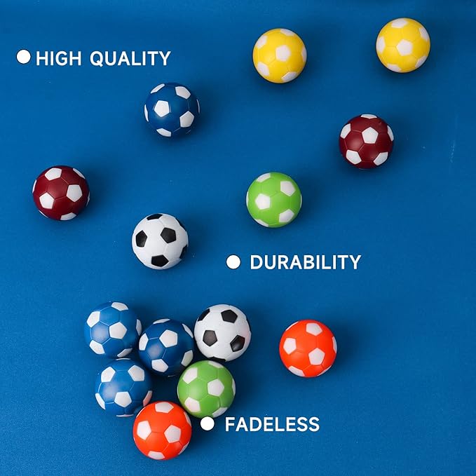 GSE Games & Sports Expert 6/12-Pack Foosball Table Replacement Balls, 36mm(1.42") Tabletop Soccer Football Balls for Foosball Table Accessories