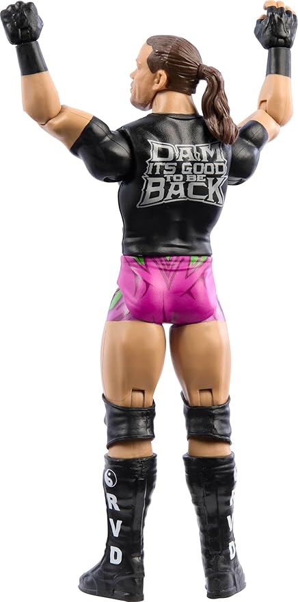 Mattel WWE Rob Van Dam Action Figure, Main Event Series #151 6-inch Collectible with 10 Articulation Points & Life-Like Look