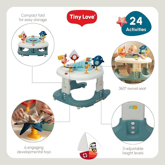 Tiny Love 4-in-1 Here I Grow Mobile Activity Center, Tiny Mariners