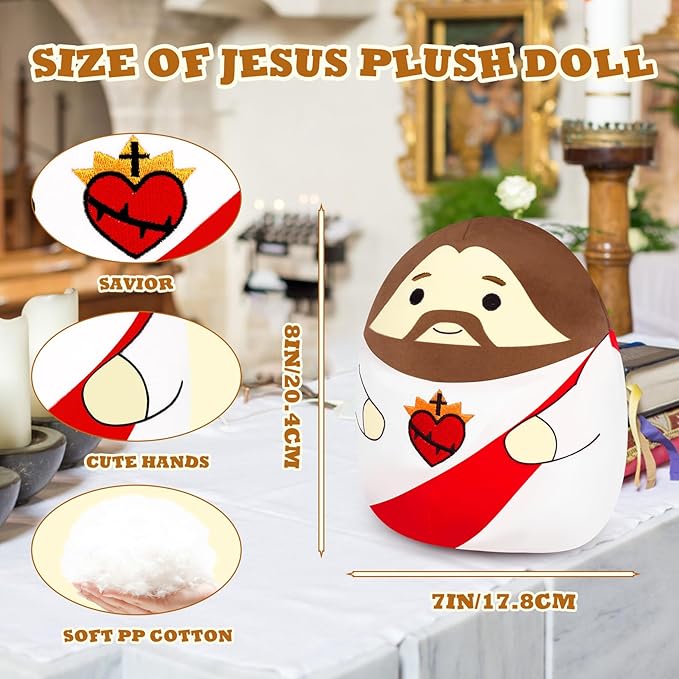 Jesus Plush Toy My Friend Jesus Stuffed Doll Christ Religious Toys, Savior Plush Doll Christian Figure Classic Religious