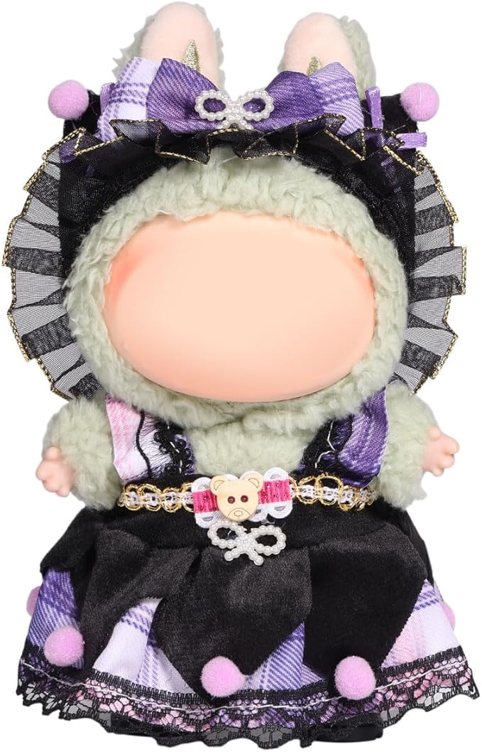 AICase for 17cm Doll Clothes/Outfit,Clothes Set for 17cm Doll,3 Piece Set Hat Clothing, Boys and Girls Stylish Adorable Dolls Clothes Accessories_02