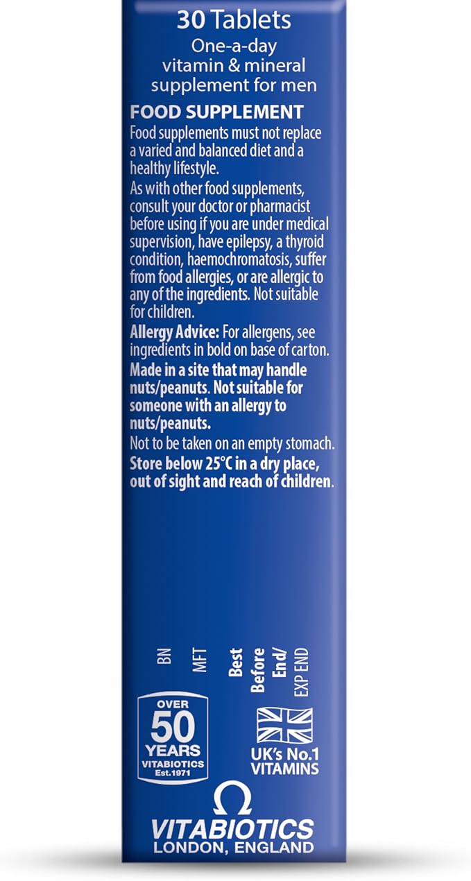 Vitabiotics Wellman 30 tablets