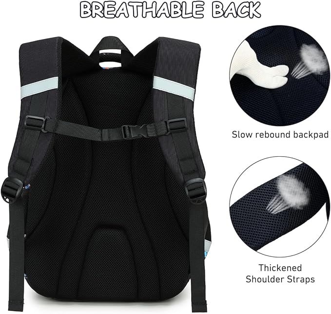 Cusangel Kids school Backpack with lunch bag for Girls,Elementary 6-10years Bookbag nylon large capacity backpack,Daypack