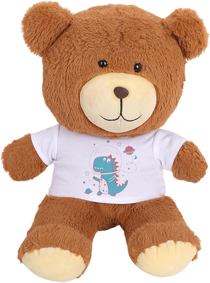 8 - Pack White Blank T - Shirts for 17 - 18 Inch Bears | Thick DIY Stuffed Animal Canvas Clothes (White)