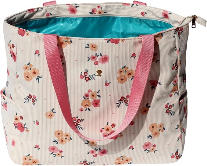 ESVAN LARGE BEACH BAG Water Resistant Lightweight 20 inch Women Oversize Tote Bag for Gym Beach Travel Pool Yoga Nurse