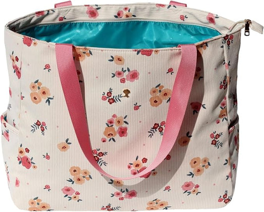 ESVAN LARGE BEACH BAG Water Resistant Lightweight 20 inch Women Oversize Tote Bag for Gym Beach Travel Pool Yoga Nurse