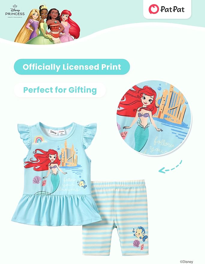 Disney Minnie Mouse Frozen Princess Marvel Toddler Girls Clothes Long Sleeve Sweatshirt + Leggings 2pcs Outfits Set 2-6Y