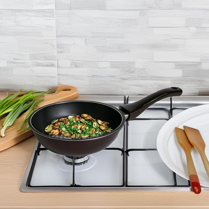 TECHEF - Blooming Flower Frying Pan, with Teflon Platinum Non-Stick Coating (PFOA Free) / Ceramic Coated Outside/Induction Ready (20 cm (8 in))