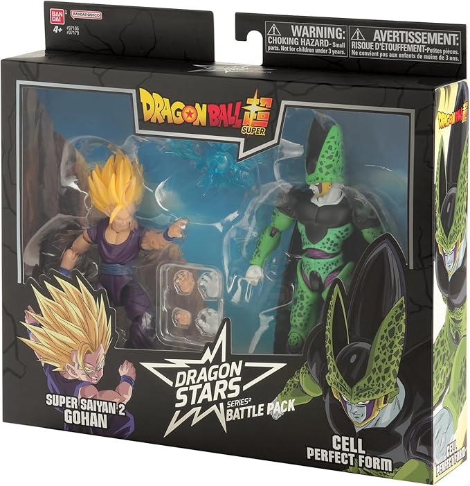 Dragon Ball Super - Super Saiyan 2 Gohan vs. Cell Battle Pack Action Figure Set