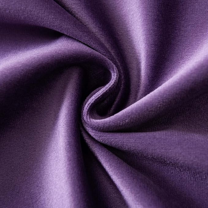 JUSPURBET 16x16 Decorative Velvet Throw Pillow Covers Cases Set of 2,Purple | Modern Soft Cushion Covers with Hidden Zipper for Couch Sofa Bed Living Room Bedroom Home Decor