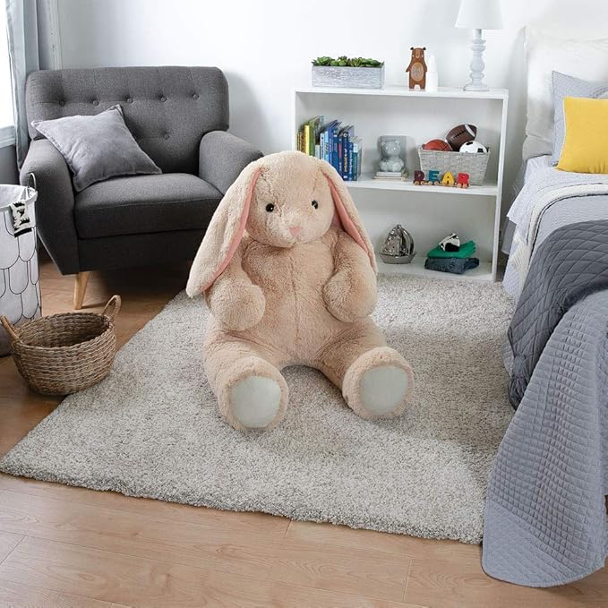Vermont Teddy Bear Giant Bunny Stuffed Animal - 4 Ft Stuffed Bunny Plush Toy from Giant Cuddle Collection, Adorable Rabbit Animal for Kids & Adults for All Ages