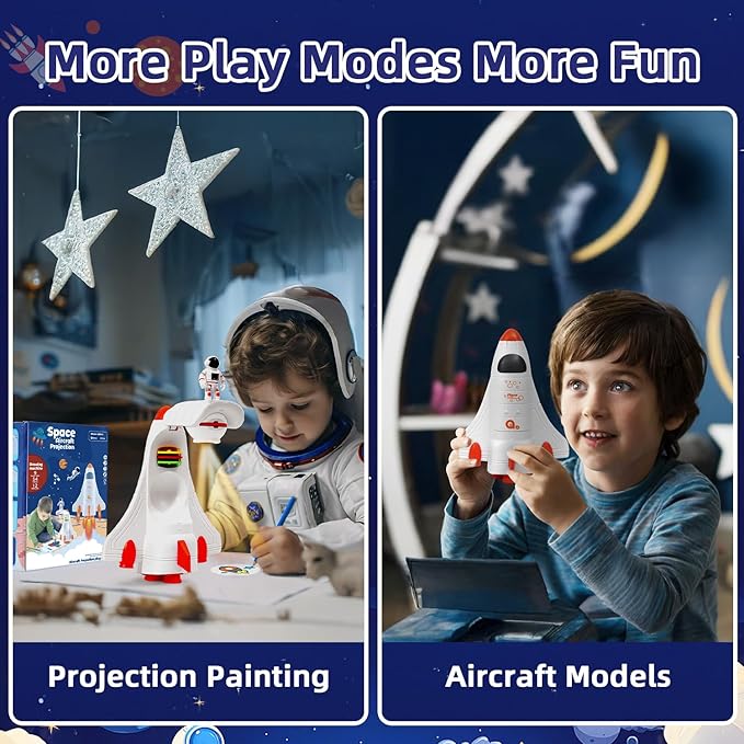 Drawing Projector for Kids Tracing Drawing Projector Smart Art Sketcher Projector Toys for 3 4 5 6 7 8 Year Old Boys Girls Gifts (White)