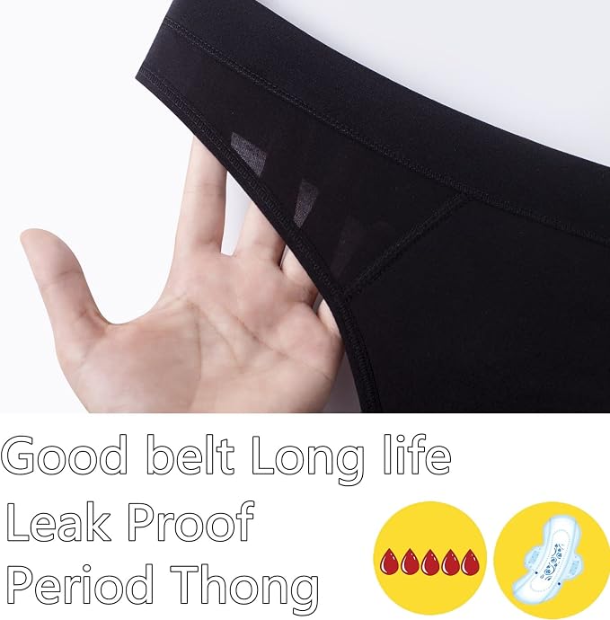 Period Underwear for women 20ML Heavy Flow Absorbent thong Leak Proof Period Thongs,Period Panties Tangas