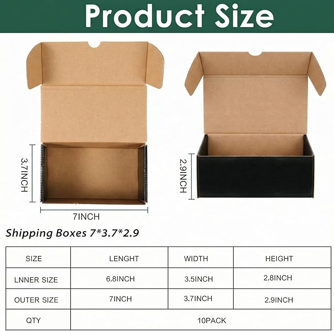 Yexiya 10 Pcs 400 Count Trading Card Storage Box Cardboard Baseball Card Storage Box Collectible Cases for Sports Gaming Cardboard Game Collecting Holder Supplies (Black)