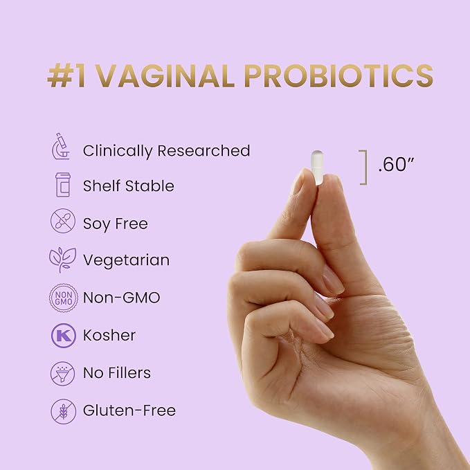 Pro-Fem #1 OB/GYN Formulated Vaginal Health Probiotics | 30 Caps | 1-Pack | Vaginal Probiotics to Promote Yeast & PH Balance, Urinary Tract Health | Feminine Probiotics | Works in 7 Days