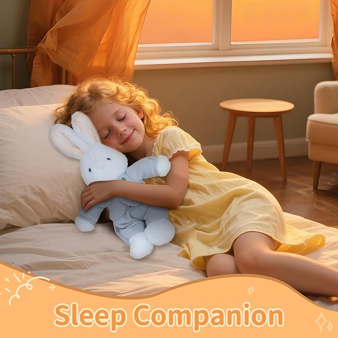 Bunny Stuffed Animal with Clothes, Bunny Plush Toys with Floppy Ears, 19 Inches Conejos De Peluche Soft Rabbit Stuffed Animals Cuddly Toys Gifts for Kids Girls Birthday Valentine Easter Room Decor