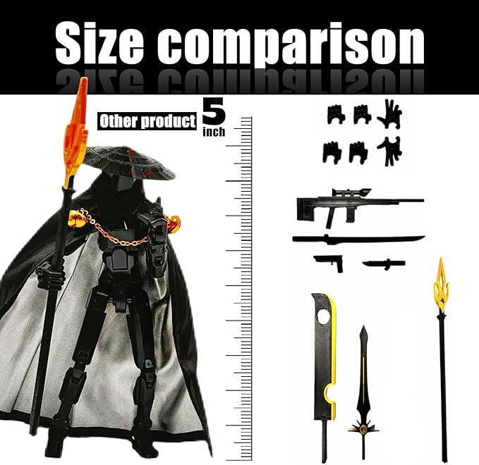 Assembly Completed Lucky 13 Action Figures, T13 Action Figure,3D Printed T13 Action Figure Multi-Jointed Movable, Dummy Hand Painted Figure, Desktop Decorations Game Gifts (White)