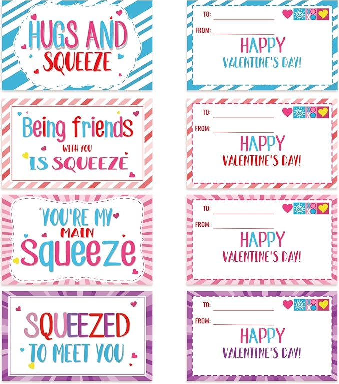 24Pack Valentines Day Cards with Heart Balls Valentines Day Gifts for Kids Valentines Exchange Cards for Boys Girls School Classroom Party Favors