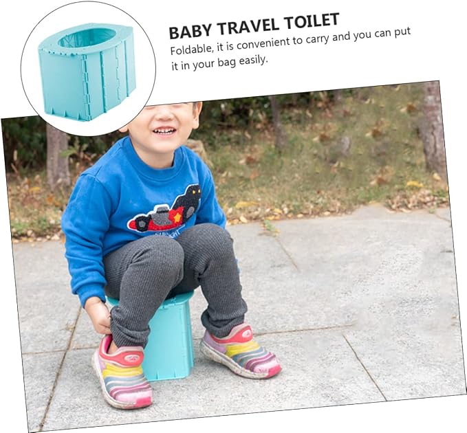 BESPORTBLE Eco-friendly Travel Commode Boy Girl Potty Seat Compact Portable for Potty Training Home Car and Travel