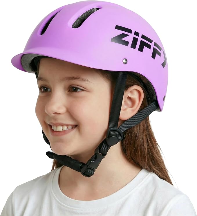 ZIFFY Kids/Toddler Bike Helmet, Adjustable, Lightweight, Safety Certified Scooter Helmet for Boys & Girls with Washable Inner Lining, 2 Sizes, 4 Colors – Fits Toddlers to Youth by Jova