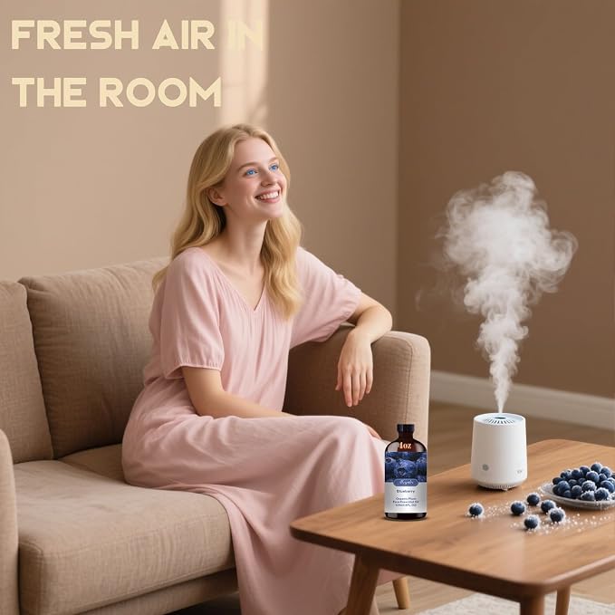 Blueberry Essential Oil-4.33 fl oz for Diffuser, Massage, Skin Care, DIY Soap, Candle, Meditation, Yoga, Relaxation, Gift Ready
