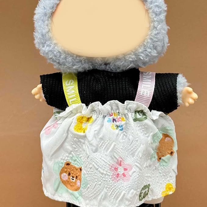 17cm Doll Clothes Set (No Doll) – 3-Pack Handmade Outfits with Accessories for 6.7” Dolls, Premium Cotton Clothing with Gift-Ready Packaging, Perfect for Dress-Up and Collectors (F8, 3)