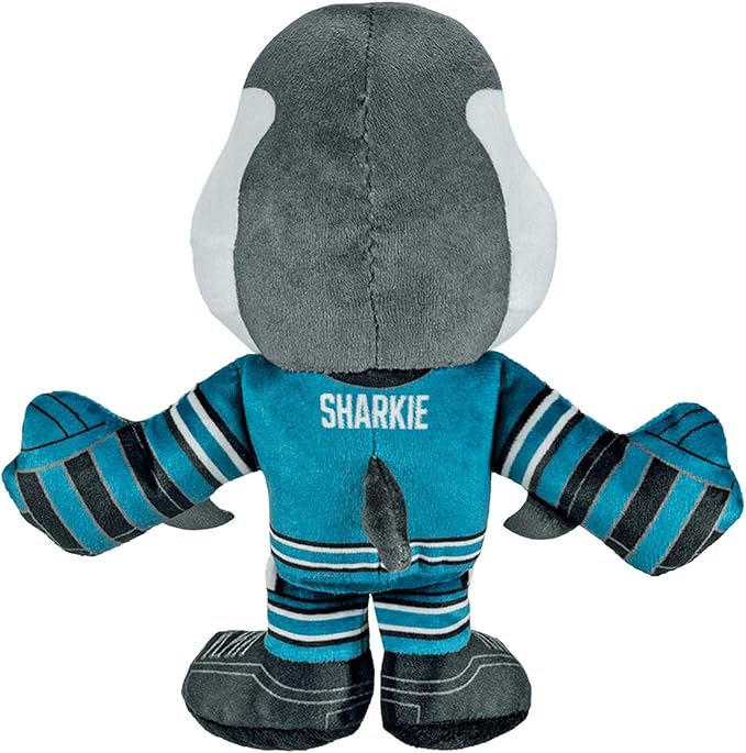Bleacher Creatures San Jose Sharks SJ Sharkie 8" NHL Kuricha Mascot Sitting Plush - Soft Chibi Inspired Mascot