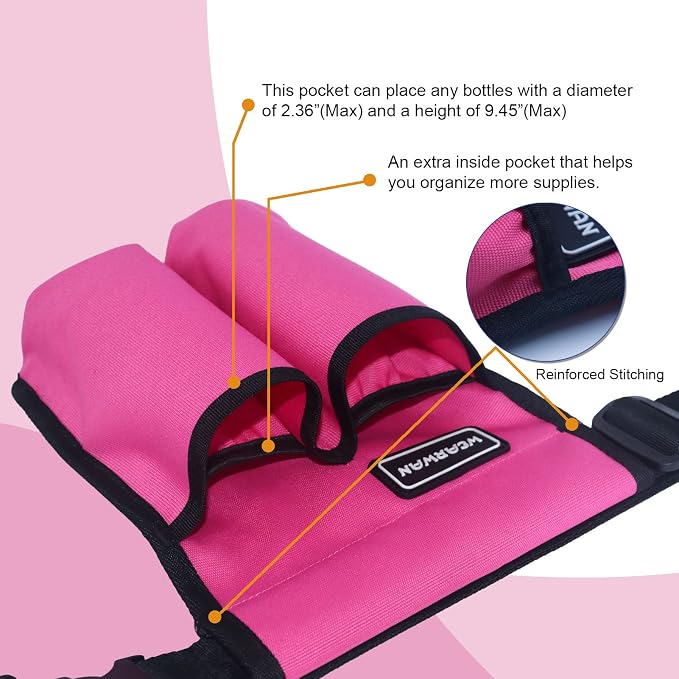 Massage Oil Holster, Adjustable and Durable Massage Holster, Bag only, Bottle not Included