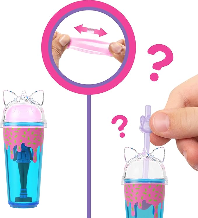 Barbie Mini Barbie Land Mermaid Dolls, 1.5-Inch Surprise Water Reveal, Series 3