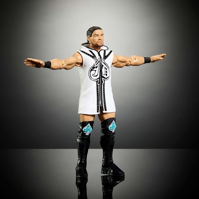 Mattel WWE Elite Action Figure & Accessories, 6-inch Collectible JD McDonagh with 25 Articulation Points, Life-Like Look & Swappable Hands