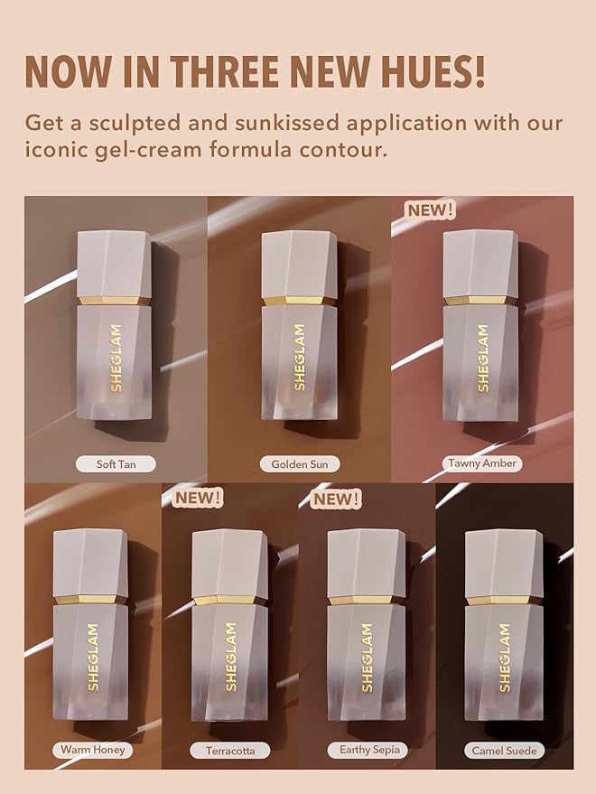 SHEGLAM Sun Sculpt Liquid Contour Stick Long Lasting Cream Bronzer Makeup-Soft Tan