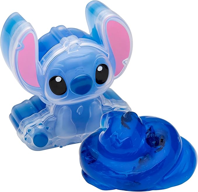 CRA-Z-Slimy Stitch Slime Toy- Glossy, Stretchy, Super Soft, Smooth Blue Stitch Slime with Stitch Shaped Confetti Mix-Ins for Boys and Girls, Lilo and Stitch Kids Toy Gift