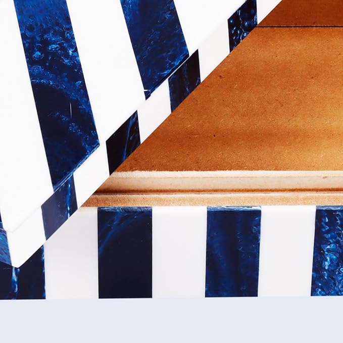 Handicrafts Home Decorative Storage Box 10x6 – Remote Organizer Box with Lid, Modern Decorative Keepsake Box, Boho Shelf Décor, Memory Box for Photos or Letters, Decorative Box for Table Décor