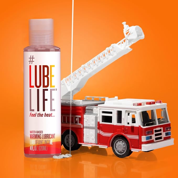 LUBELIFE Water-Based Warming Lubricant, Personal Warming Lube for Men, Women and Couples, Non-Staining, 4 Fl Oz