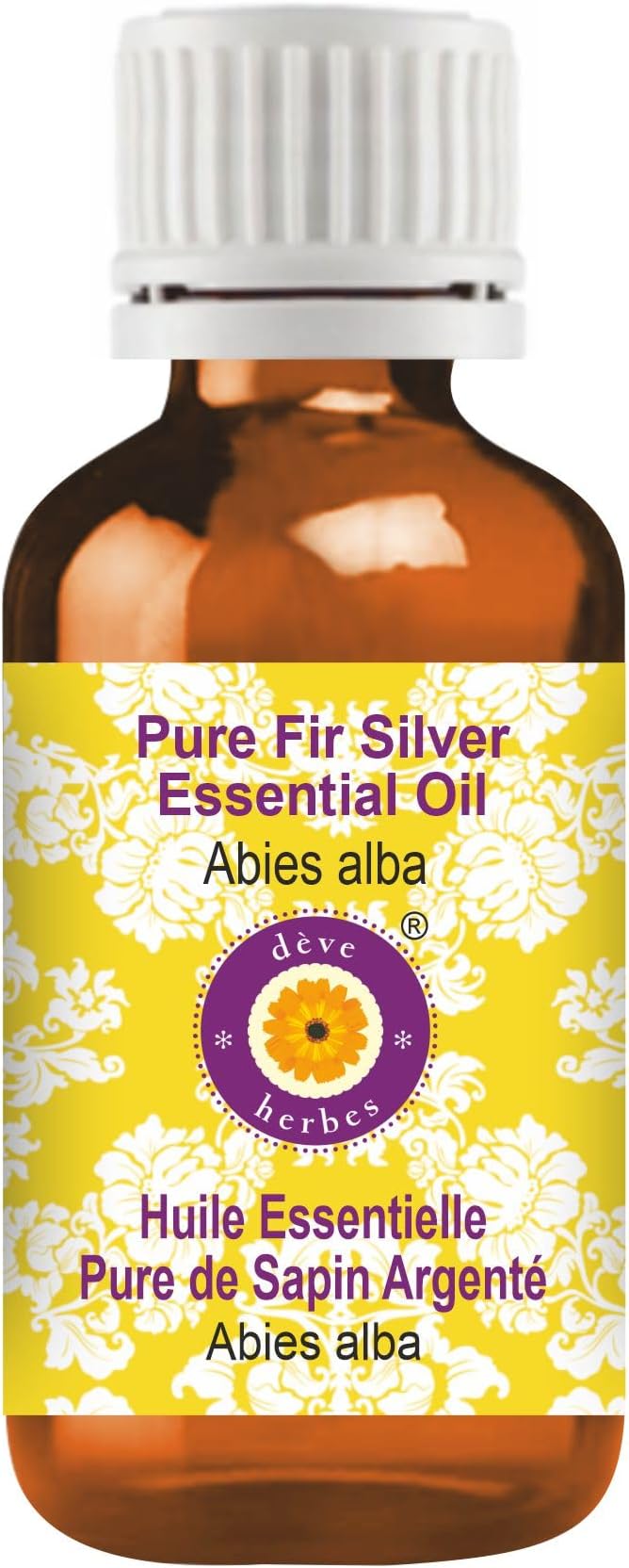Deve Herbes Pure Fir Silver Essential Oil (Abies alba) Steam Distilled 50ml (1.69 oz)