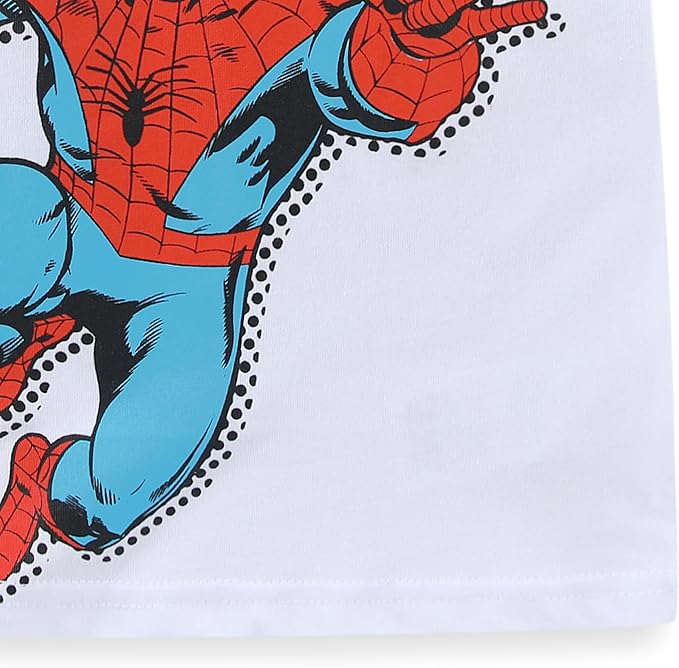 Marvel Spider-Man Boys 2 Piece Short Sleeve T-Shirt and Shorts Set for Toddlers