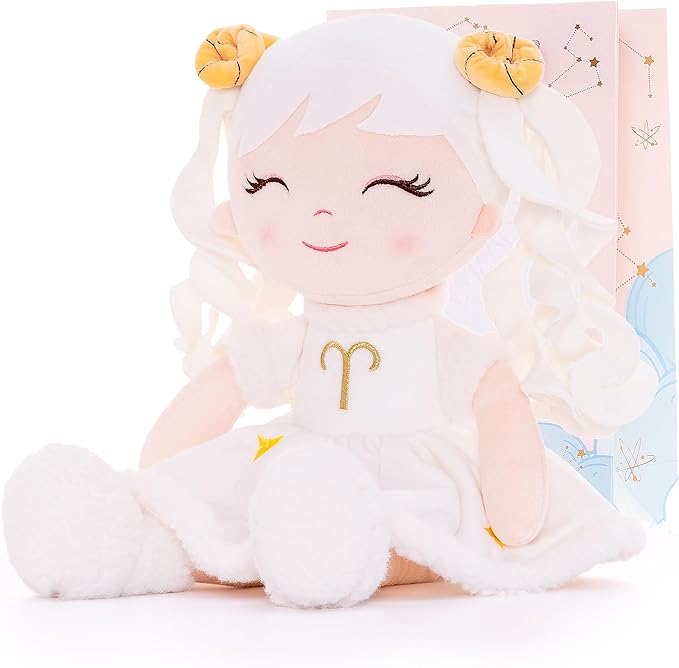 Baby Girl Gifts Plush Dolls Constellations Zodiac Doll Birthday Gift 17 inches Ariess