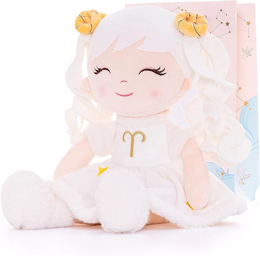 Baby Girl Gifts Plush Dolls Constellations Zodiac Doll Birthday Gift 17 inches Ariess